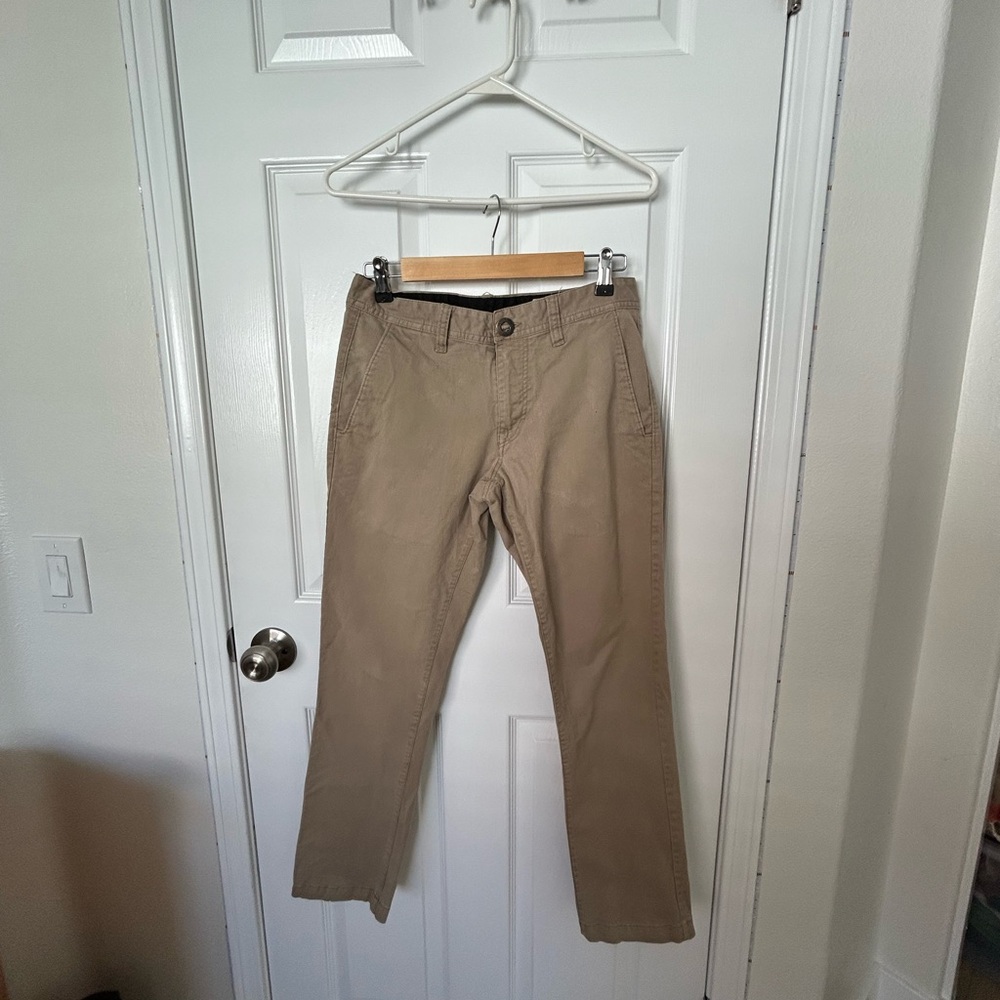 Volcolm Mens Tan Pants Size 29” Waist
